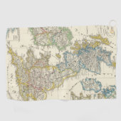 De Britse eilanden 2 Golfhanddoek (Horizontaal)