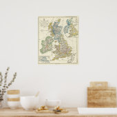 De Britse eilanden 2 Poster (Keuken)
