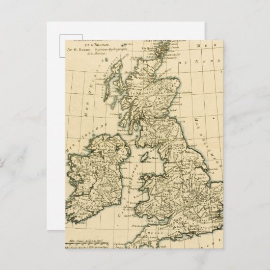 De Britse eilanden Briefkaart (Voorkant / Achterkant)