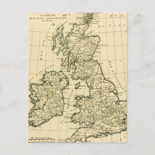 De Britse eilanden Briefkaart (Voorkant)