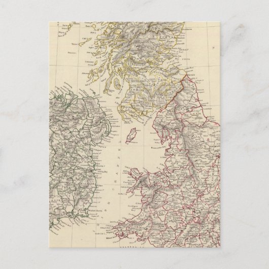 De Britse eilanden Briefkaart (Voorkant)