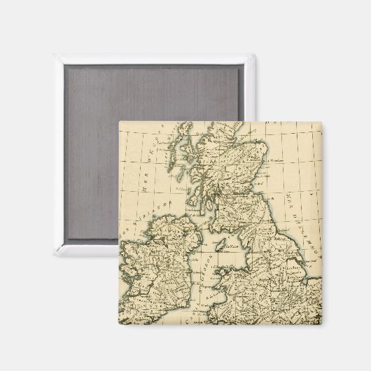 De Britse eilanden Magneet (Voorkant / Achterkant)