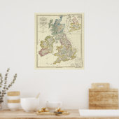 De Britse eilanden na hun kerk Poster (Keuken)