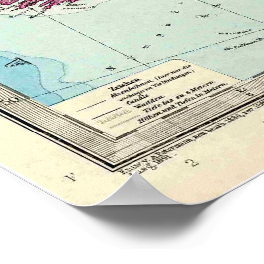 De Britse eilanden Poster (Hoek)