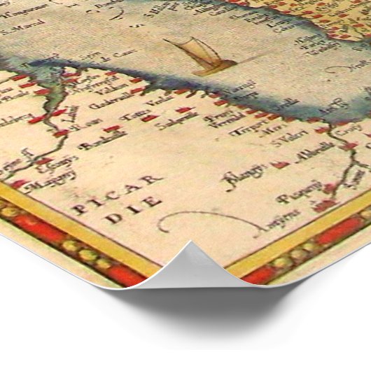 De Britse eilanden Poster (Hoek)