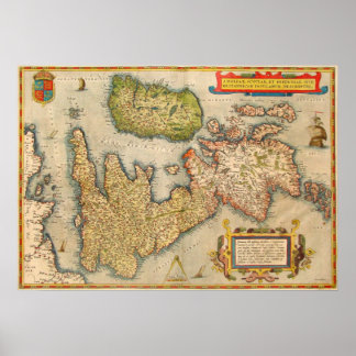 De Britse eilanden Poster