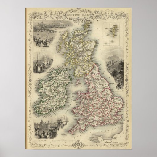 De Britse eilanden Poster (Voorkant)