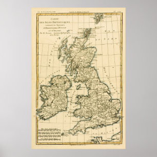 De Britse eilanden Poster