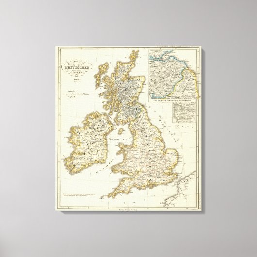 De Britse eilanden sinds 1485 Canvas Afdruk (Voorkant)