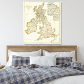 De Britse eilanden sinds 1485 Canvas Afdruk (Insitu (Slaapkamer))