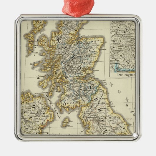 De Britse eilanden sinds 1485 Metalen Ornament (Voorkant)