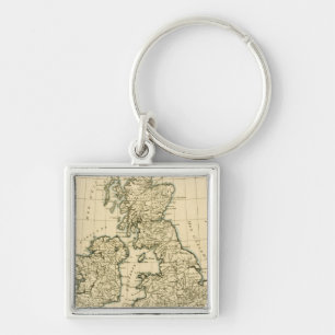De Britse eilanden Sleutelhanger