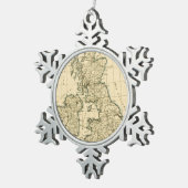 De Britse eilanden Tin Sneeuwvlok Ornament (Rechts)
