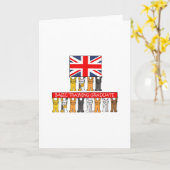 de Britse Fundamentele Gediplomeerde Gelukwensen Kaart (Gele Bloem)