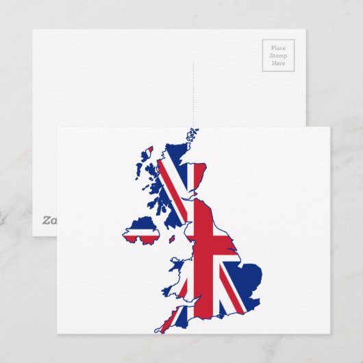 de Britse Kaart van de Vlag (Voorkant / Achterkant)