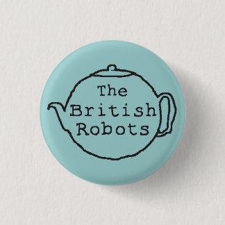 De Britse Robots Teapot Ronde Button 3,2 Cm