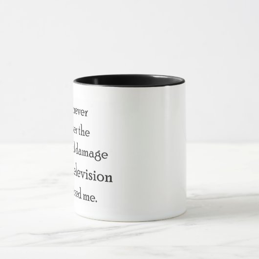 De Britse televisie heeft mij emotioneel beschadig Mok (Midden)