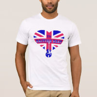 De Britse vlag Hart & Gitaar