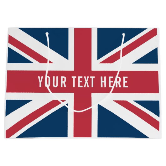 De Britse vlag Union Jack Groot Cadeauzakje (Voorkant)