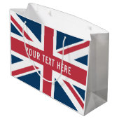 De Britse vlag Union Jack Groot Cadeauzakje (Achterkant Gekanteld)