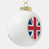 De Britse vlag Union Jack Keramische Bal Ornament (Links)