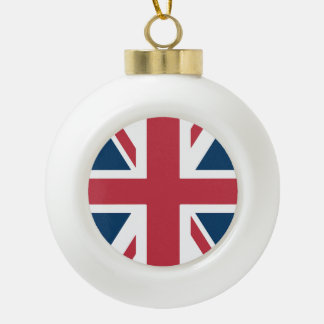De Britse vlag Union Jack Keramische Bal Ornament