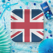 De Britse vlag Union Jack Papieren Bordje (Feest)