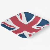 De Britse vlag Union Jack Papieren Bordje (Gebogen)