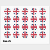 De Britse vlag Union Jack Ronde Sticker (Vel)