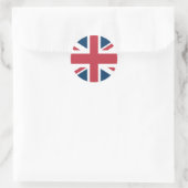 De Britse vlag Union Jack Ronde Sticker (Tas)
