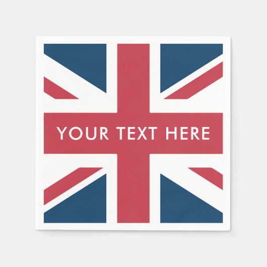 De Britse vlag Union Jack Servet (Voorkant)