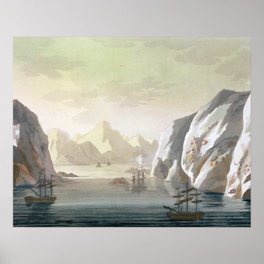 De Britse Voyag zoekt de Noordwestpassage Poster (Voorkant)
