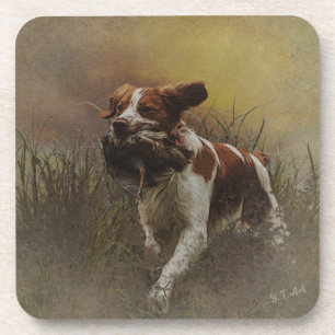 De Brittany spaniel Ceramic Tegel Bier Onderzetter
