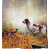 De Brittany spaniel Douchegordijn (Voorkant)