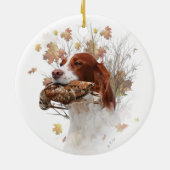 De Brittany spaniel Keramisch Ornament (Achterkant)