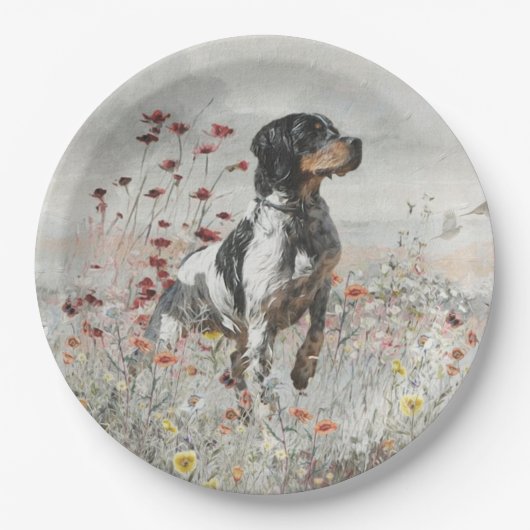 De Brittany spaniel Papieren borden Bordje (Voorkant)