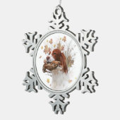De Brittany spaniel Tapestry Metal Print Coffee Tin Sneeuwvlok Ornament (Rechts)
