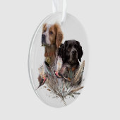 De Brittany Spaniels, Franse Brittany, Vogelhond, Ornament (voorkant)