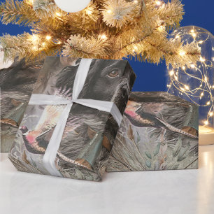 De Brittany Spaniels , Vogeljachtseizoen Cadeaupapier