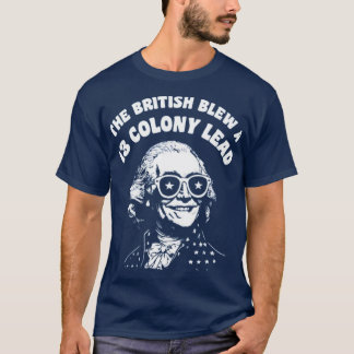 De Britten bliezen een 13 kolonie lood T-shirt