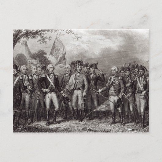 De Britten die hun wapens neerleveren Briefkaart (Voorkant)