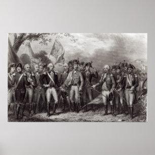 De Britten die hun wapens neerleveren Poster