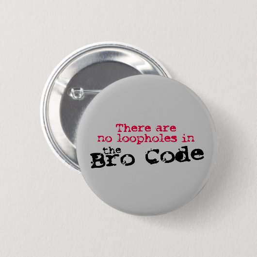 De Bro-code-Button Ronde Button 5,7 Cm (Voorkant /achterkant)