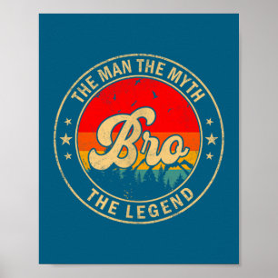 De Bro Mythe Legende Vintage Retro Poster