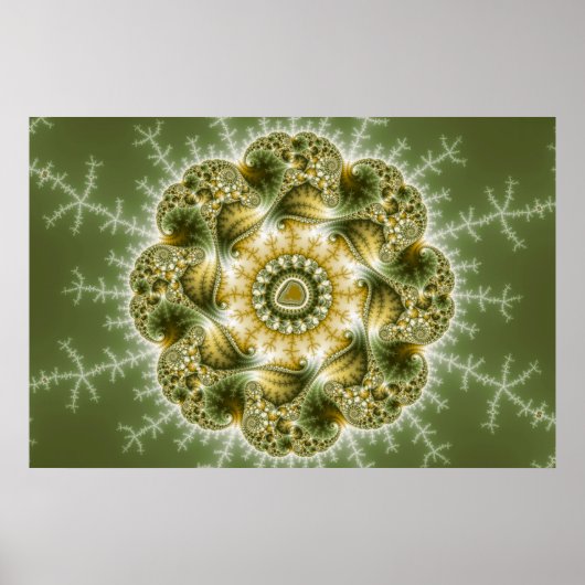 De broccolator - Fractal Art Poster (Voorkant)