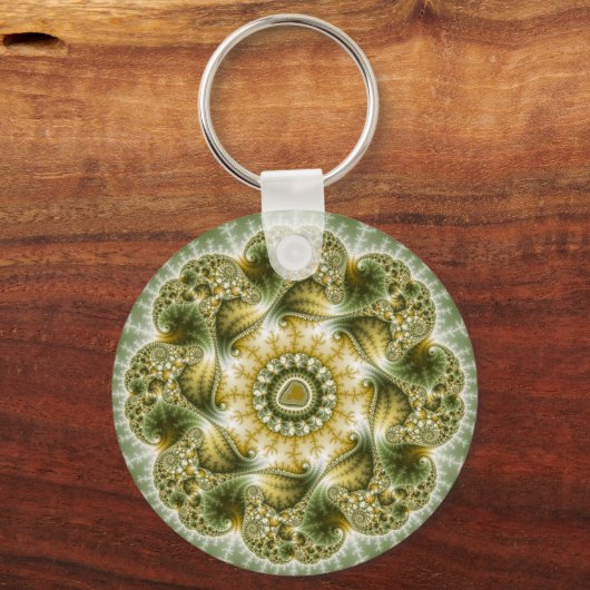 De broccolator - Fractal Art Sleutelhanger (Voorkant)