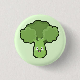 De Broccoli van Kawaii Ronde Button 3,2 Cm