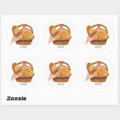 De broden ronde sticker (Vel)