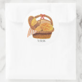 De broden ronde sticker (Tas)