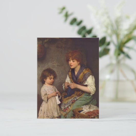 De broekles van Eugene de Blaas Briefkaart (Staand voorkant)